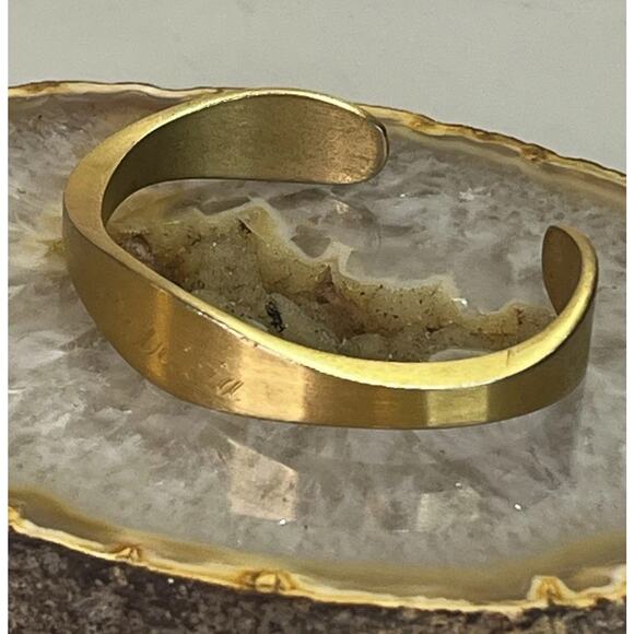 VTG SPEIDEL USA Jewelry Bracelet SIGNED Cuff Bangle Gold Tone Womens - Patricia - Picture 5 of 13